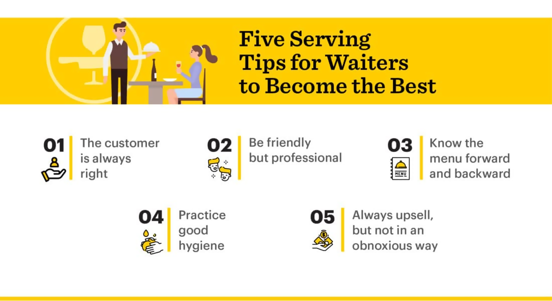 Five serving tips for waiters