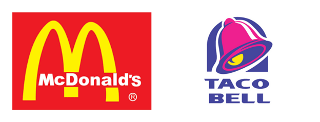 mcdonalds and taco bell logo